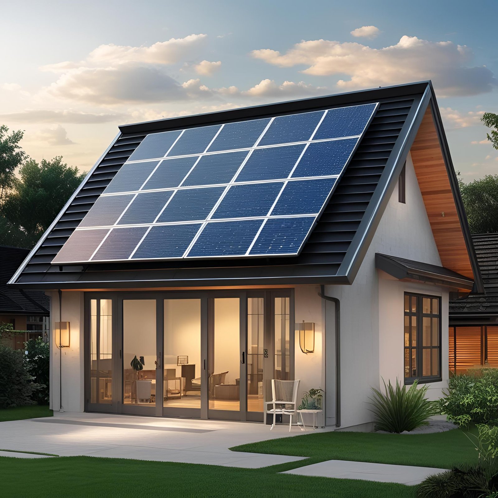 Hybrid solar system installation with battery backup in Pune